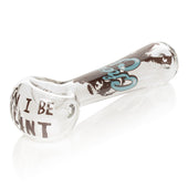 Cheech & Chong Glass 4.5" Can I Be Blunt Hand Pipe