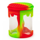 Lit Silicone Jar with Honeycomb Pattern Lid