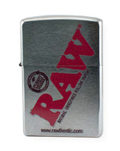 RAW Zippo Lighter Brushed Silver