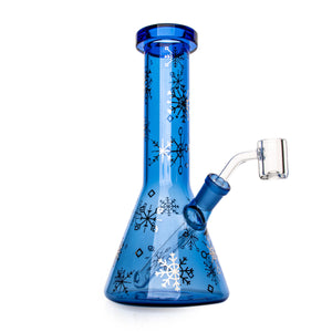 Red Eye Glass Sapphire Blue Winter Wonderland Concentrate Rig