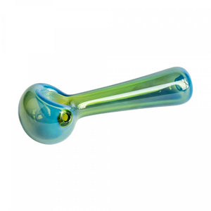 Red Eye Glass Solid Colour Spoon Pipe green