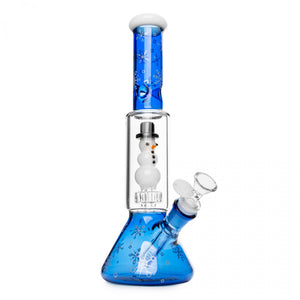 Snowman Dual Chamber Beaker Base Water Pipe