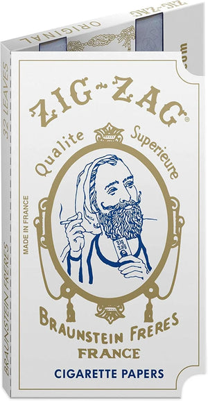 Zig-Zag Classic White Leaves