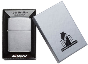 Zippo Brushed Chrome 1941 Replica