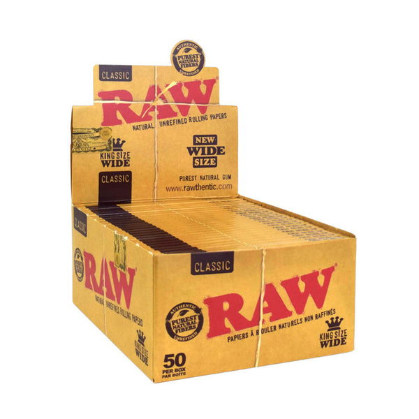 RAW Classic Natural Rolling Papers - King Size Wide - BC Smoke Shop